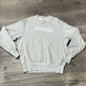 SoulCycle women’s Crewneck Sweater in Light Gray